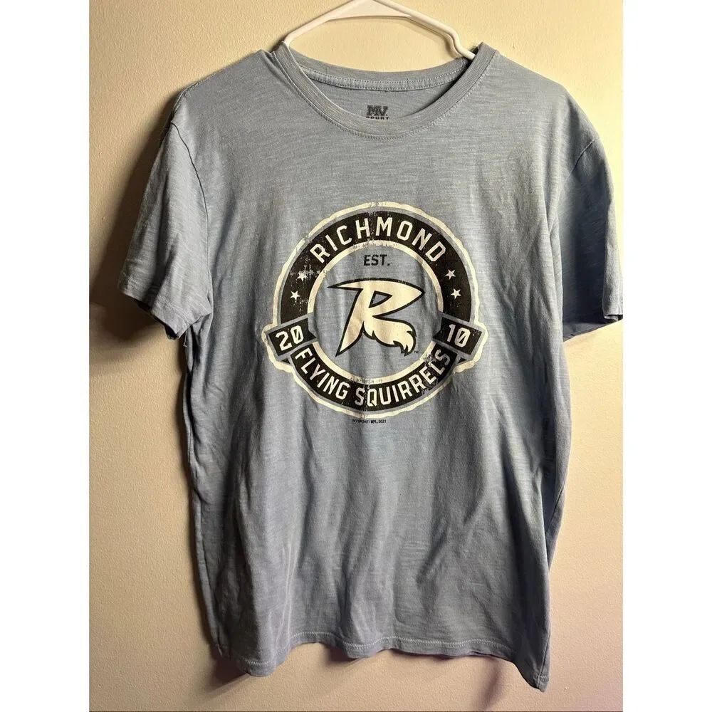 Richmond Flying Squirrels MV Sport Short Sleeve T-Shirt – Men’s Medium – Light B